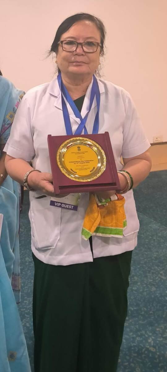 स्वतंत्रता दिवस पर नई दिल्ली में छत्तीसगढ़ के जशपुुर जिले की ए.एन.एम. व मितानिन सम्मानित
