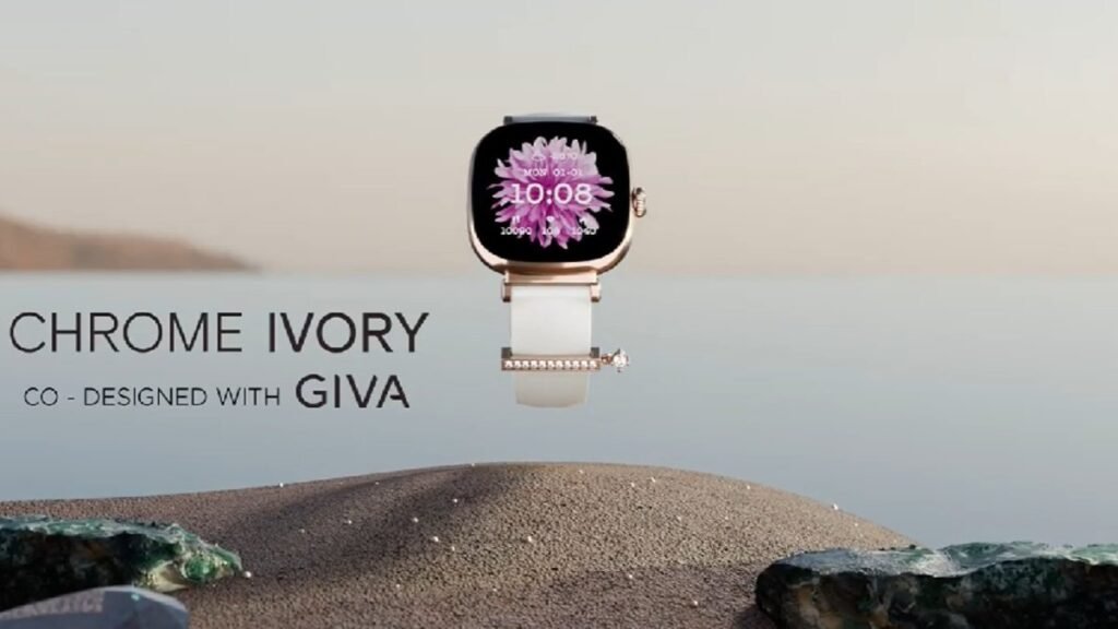 boAt in collaboration with GIVA launches Chrome Ivory smartwatch